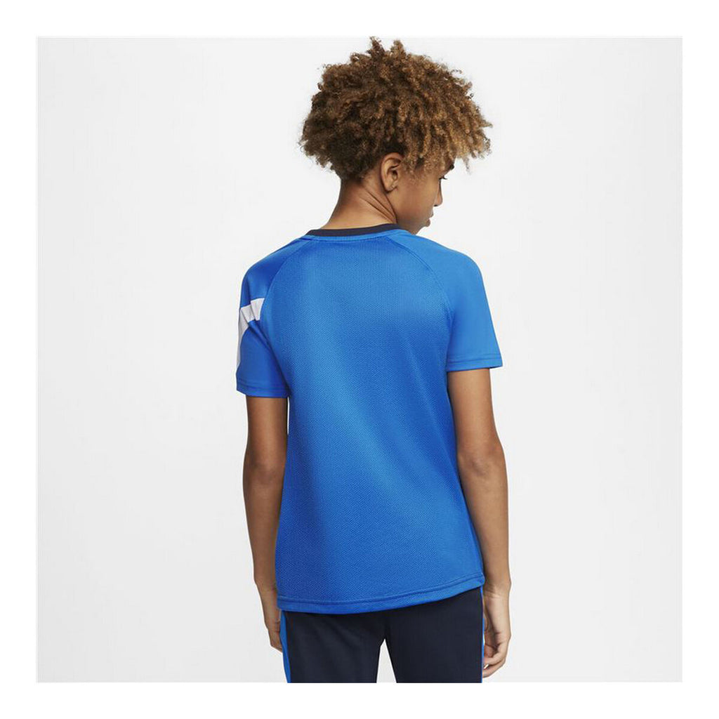 Children's Short Sleeved Football Shirt Nike  Dri-FIT Academy Blue