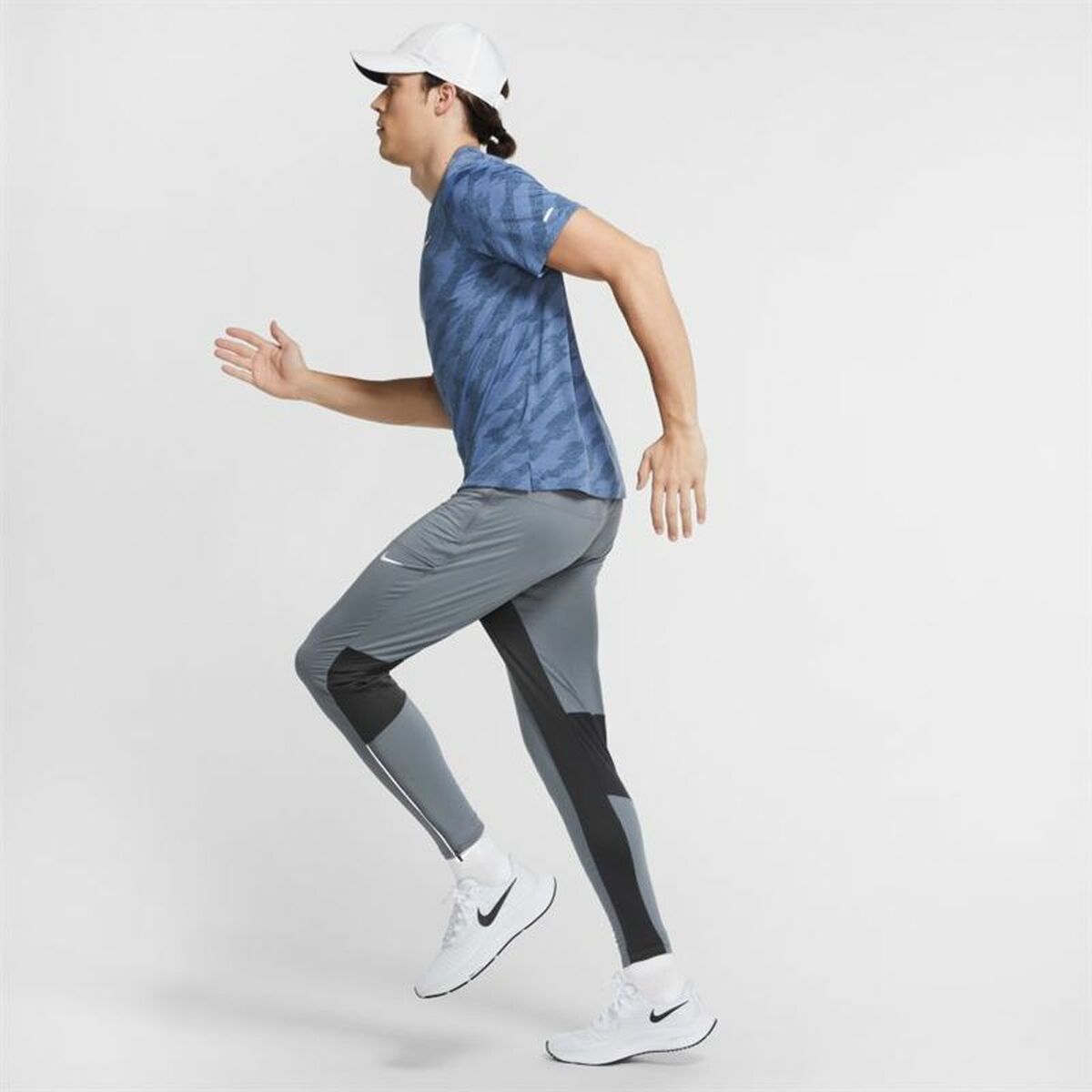 Men’s Short Sleeve T-Shirt Nike Dri-Fit Miler Future Fast Blue