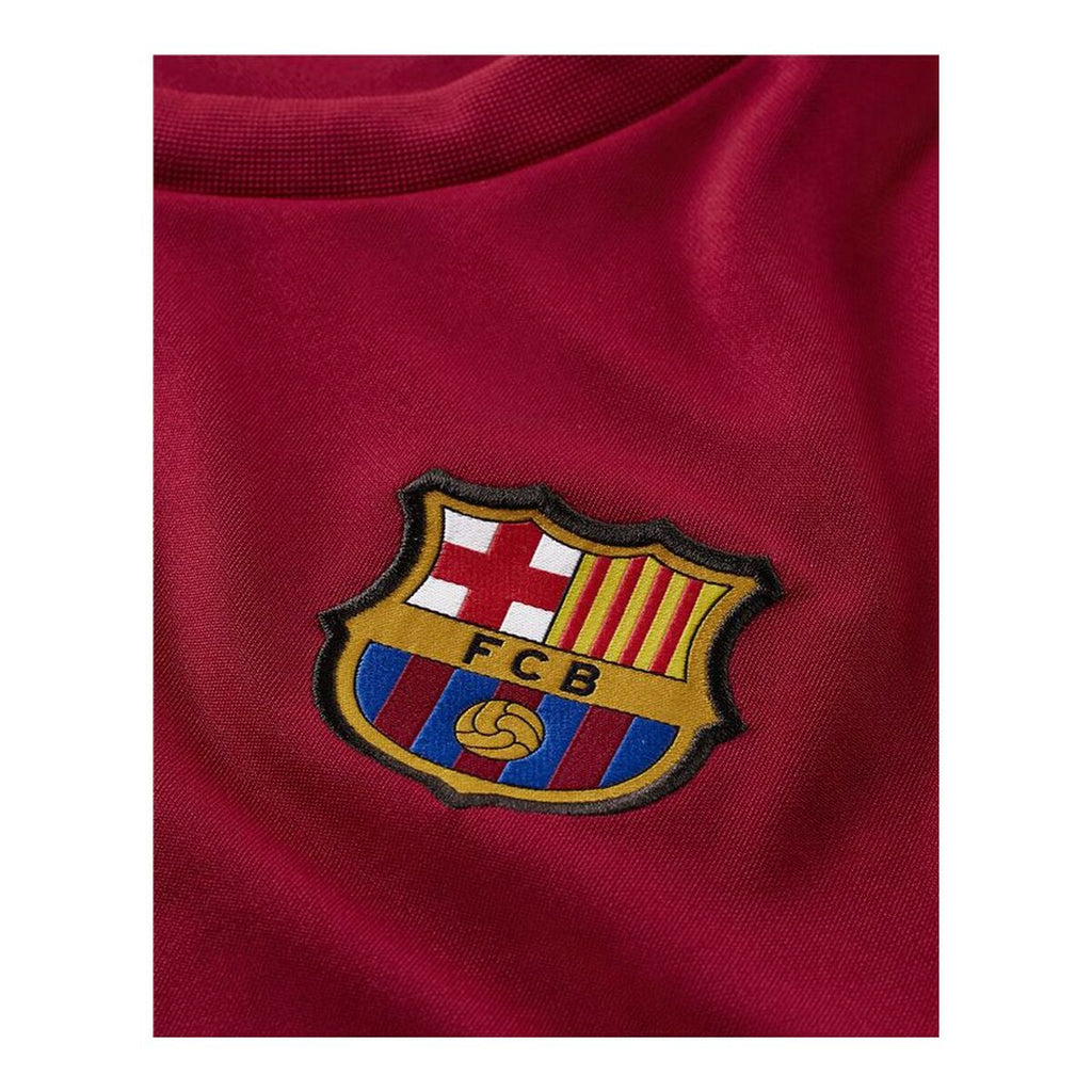 Men's Short-sleeved Football Shirt Nike Strike FC Barcelona Dark Red