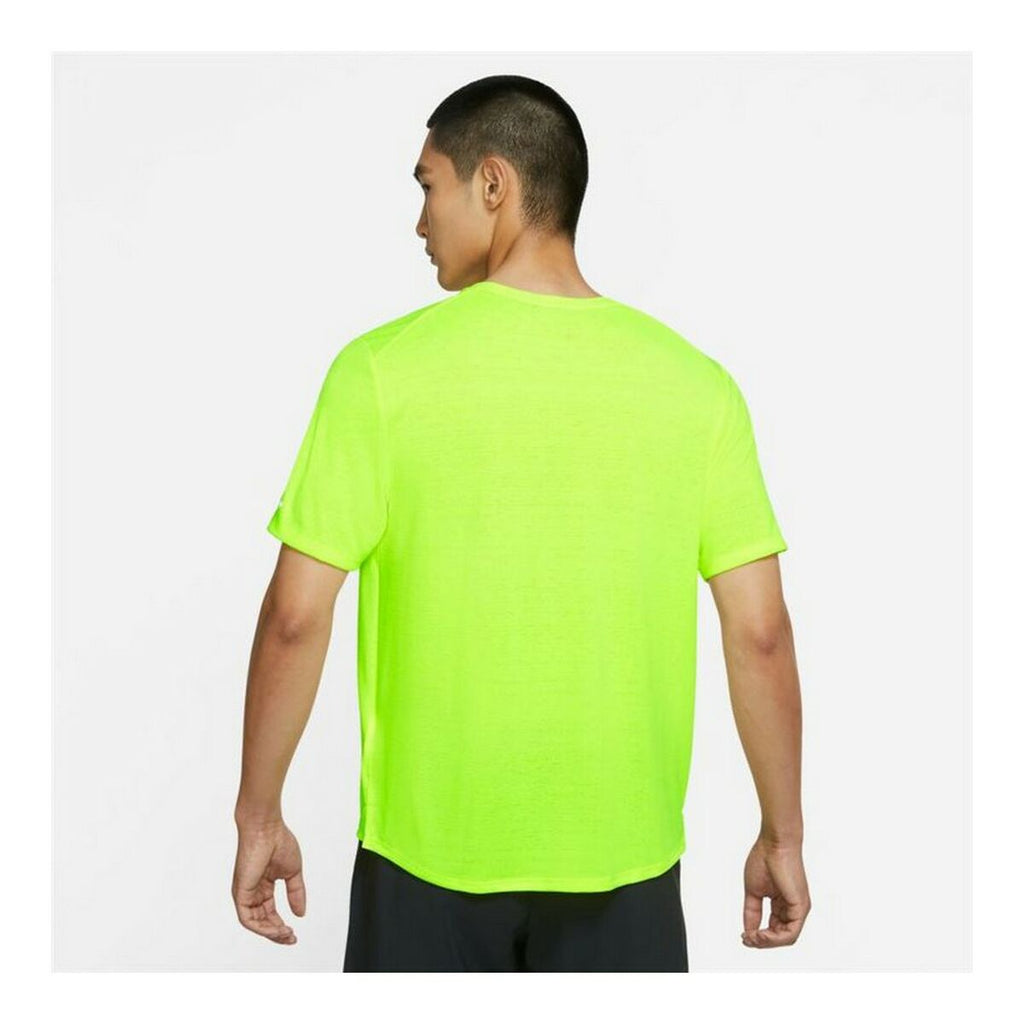 Short-sleeve Sports T-shirt Nike Dri-FIT Miler Yellow