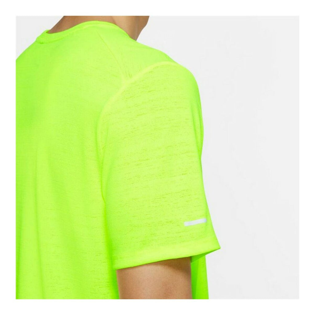 Short-sleeve Sports T-shirt Nike Dri-FIT Miler Yellow