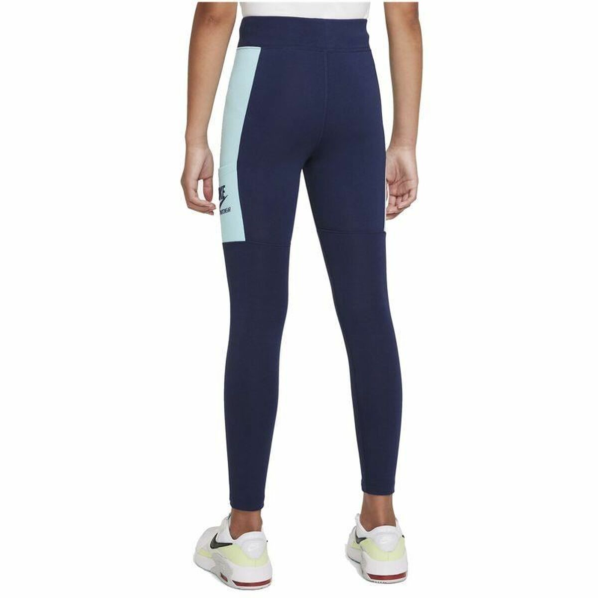 Sports Leggings for Children Nike Sportswear Heritage Blue