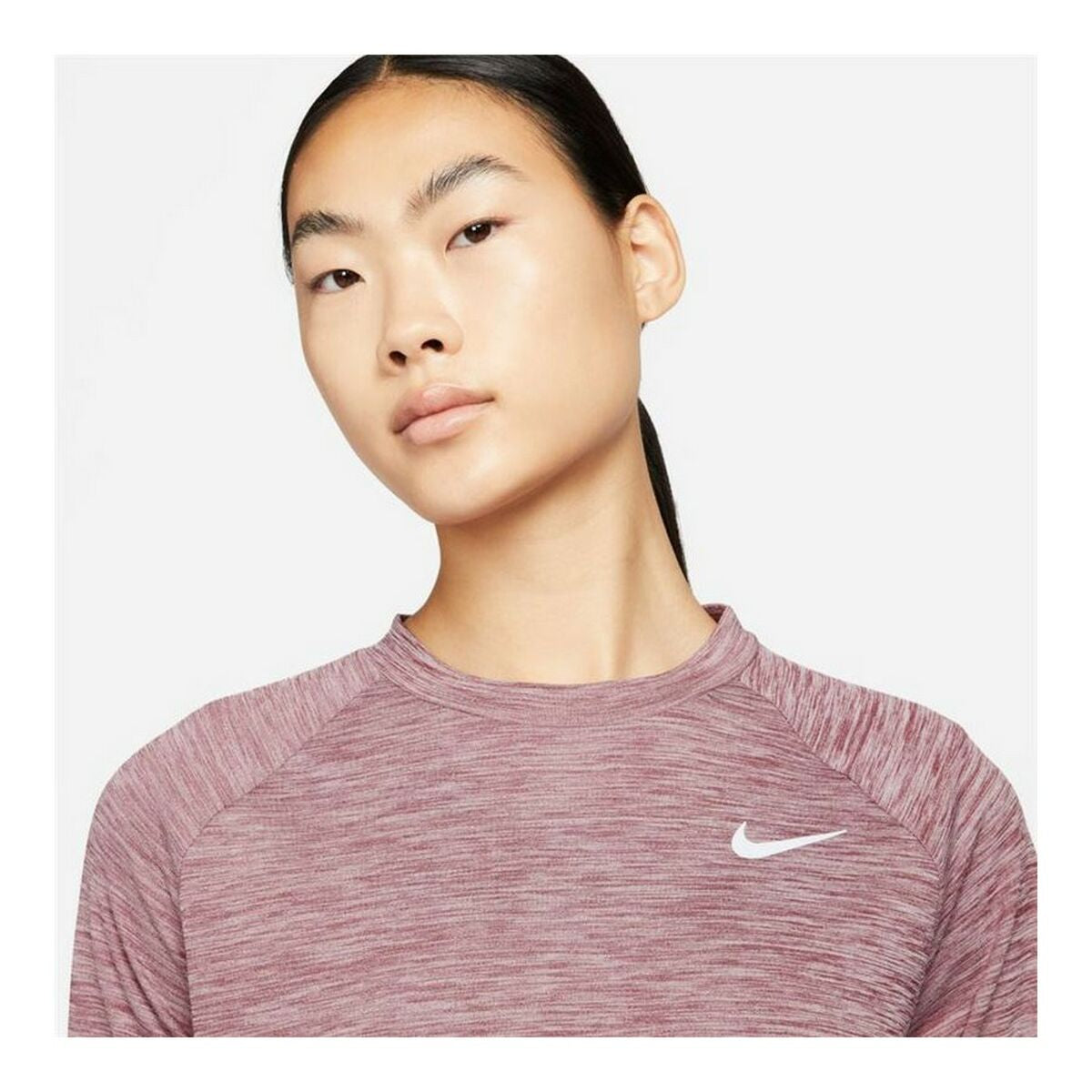 Women's long sleeve T-shirt Nike Pacer Salmon