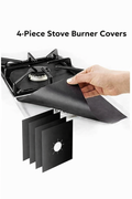 4-Piece Stove Burner Covers Reusable Stove Protector Liners Essential