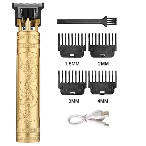 Cordless Hair Trimmer Vintage Hair Clipper USB Fast Charging Hair