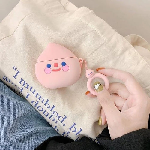 AirPods Strawberry Avocado Peach Silicone Case Cover