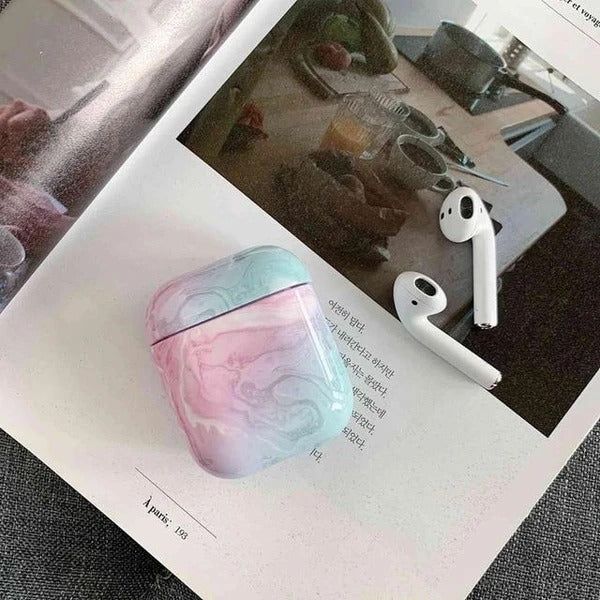 AirPods Colorful Marble Shockproof Case Cover