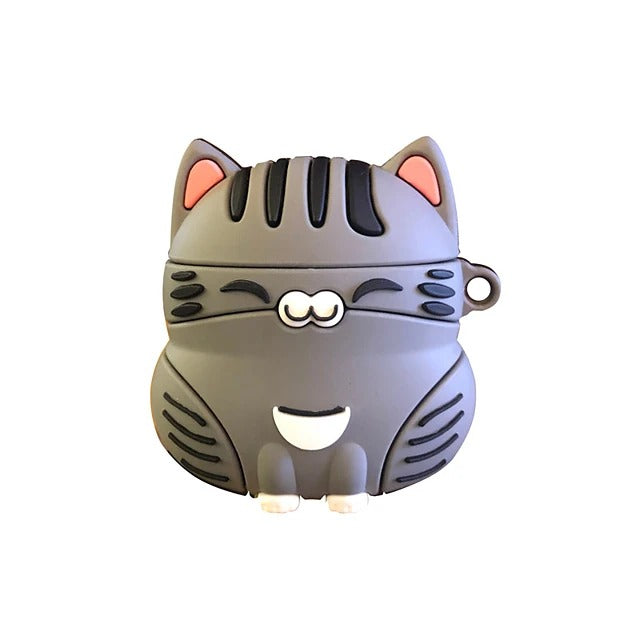 Fat Orange Cat Dustproof Headphone Case Soft