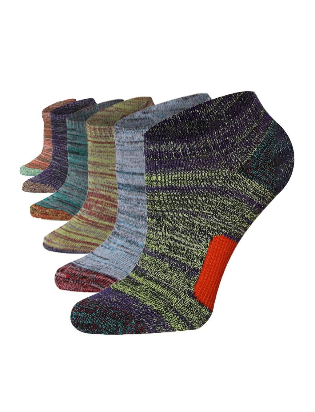 Women's Blue Ankle Socks - 6 Pack